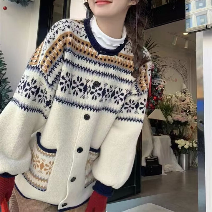 Femmes Gilet Douillet avec Capuche et Motif Décoratif Chic & Stil