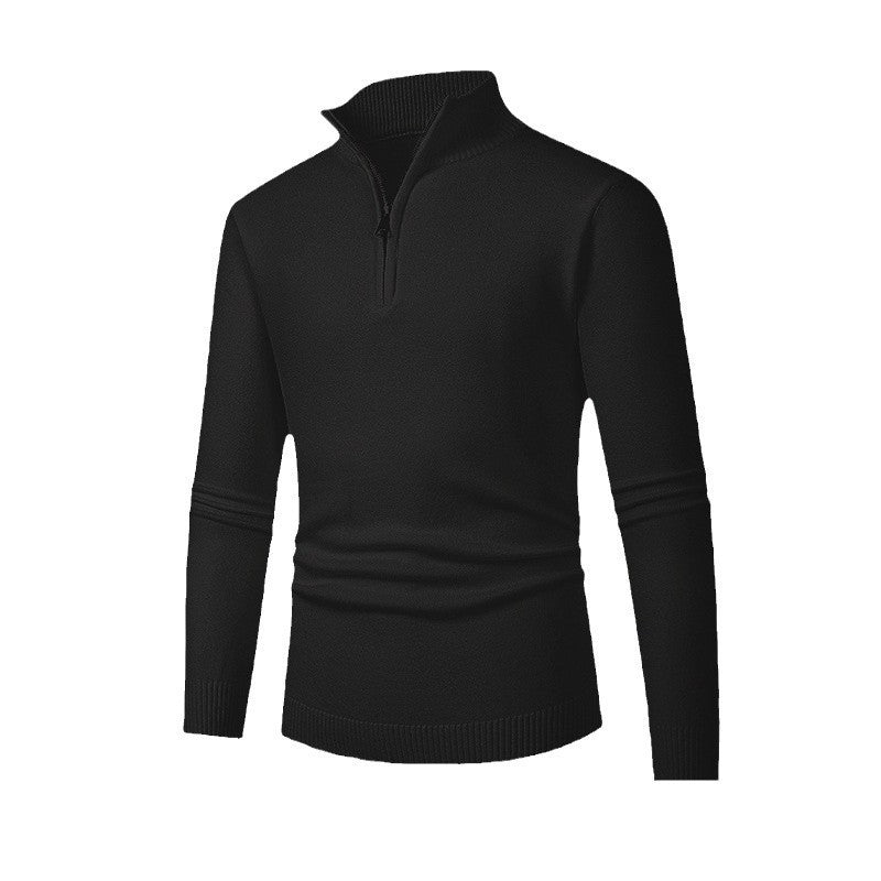 Elegant pullover for men with a turtleneck and full zipper Lune London