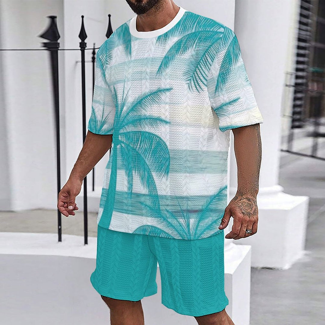 Casual men's set with floral print Lune London