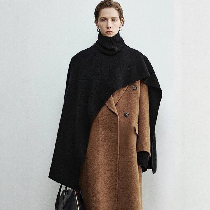 Poncho élégant et moderne pour femmes avec col extra large Chic & Stil