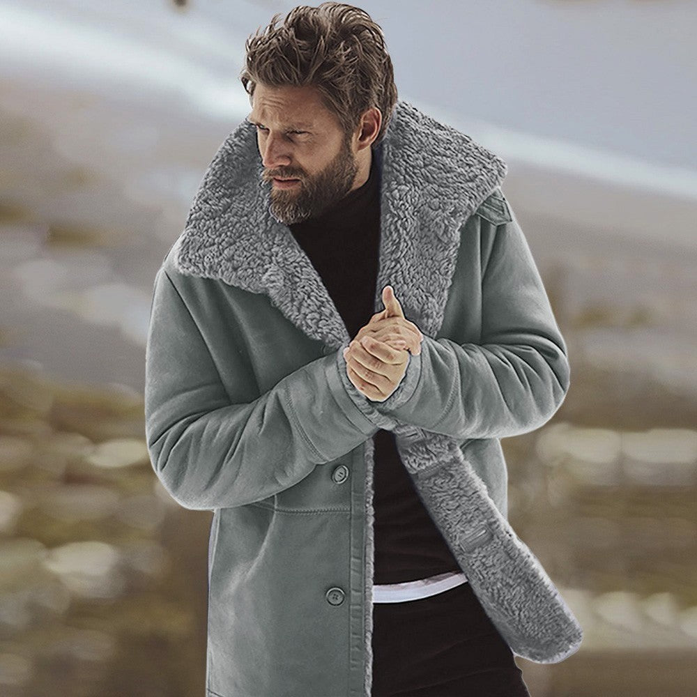 Soft transition coat for men with comfortable collar Lune London