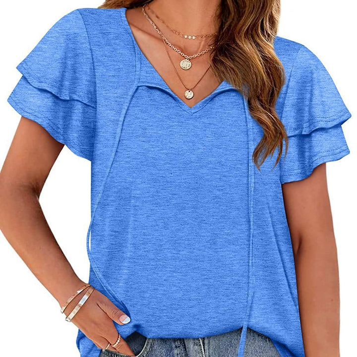 Women's top with ruffle details and a relaxed fit Lune London