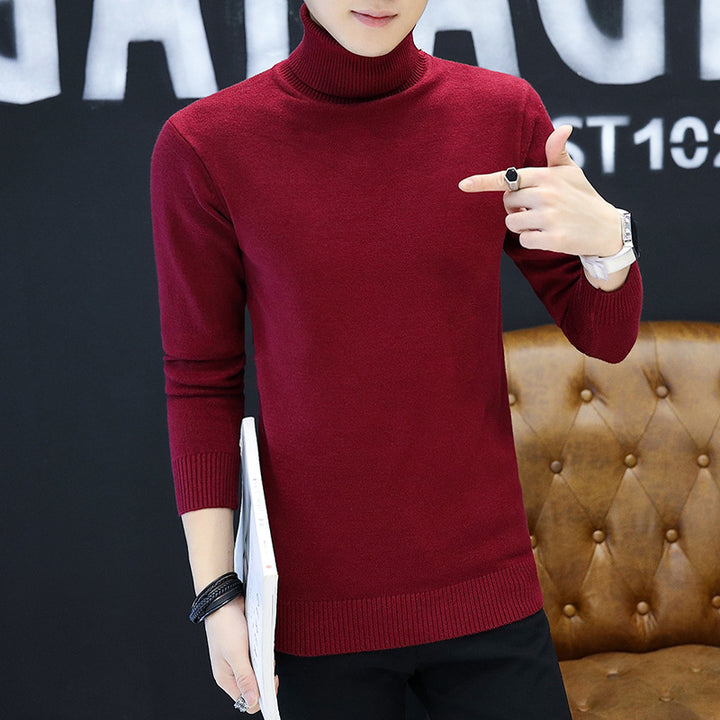 Turtleneck sweater with a fine structure for men Lune London