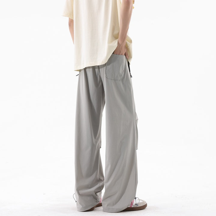 Loose sports pants for men with a remarkable draped design Lune London