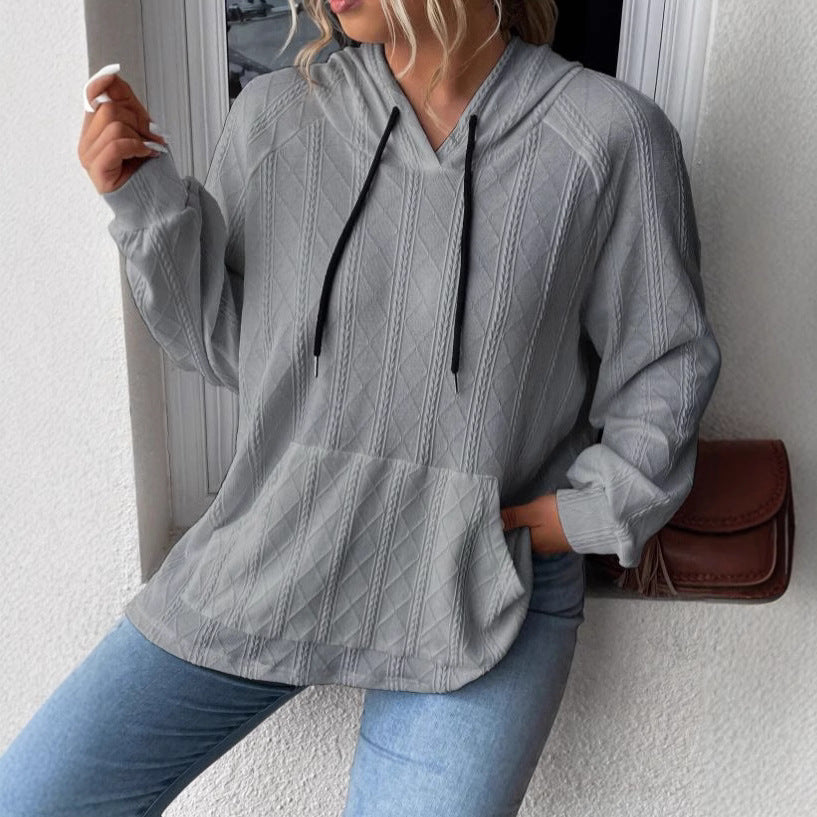 Comfortable textured hoodie for women Lune London