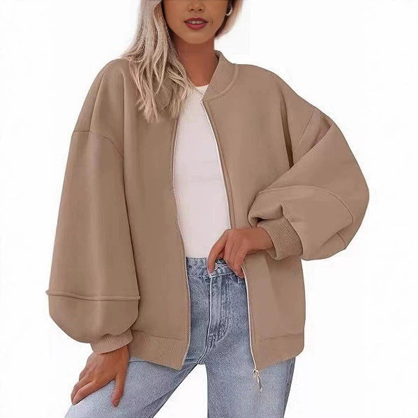 Ladies Oversized Chic Sweat Jacket