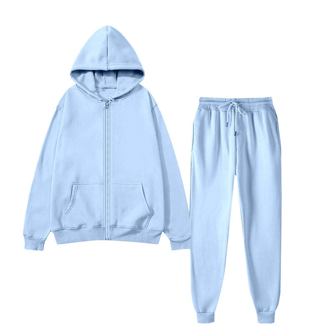 Ensemble de hoodie pour femmes avec une coupe confortable et fermeture éclair Chic & Stil