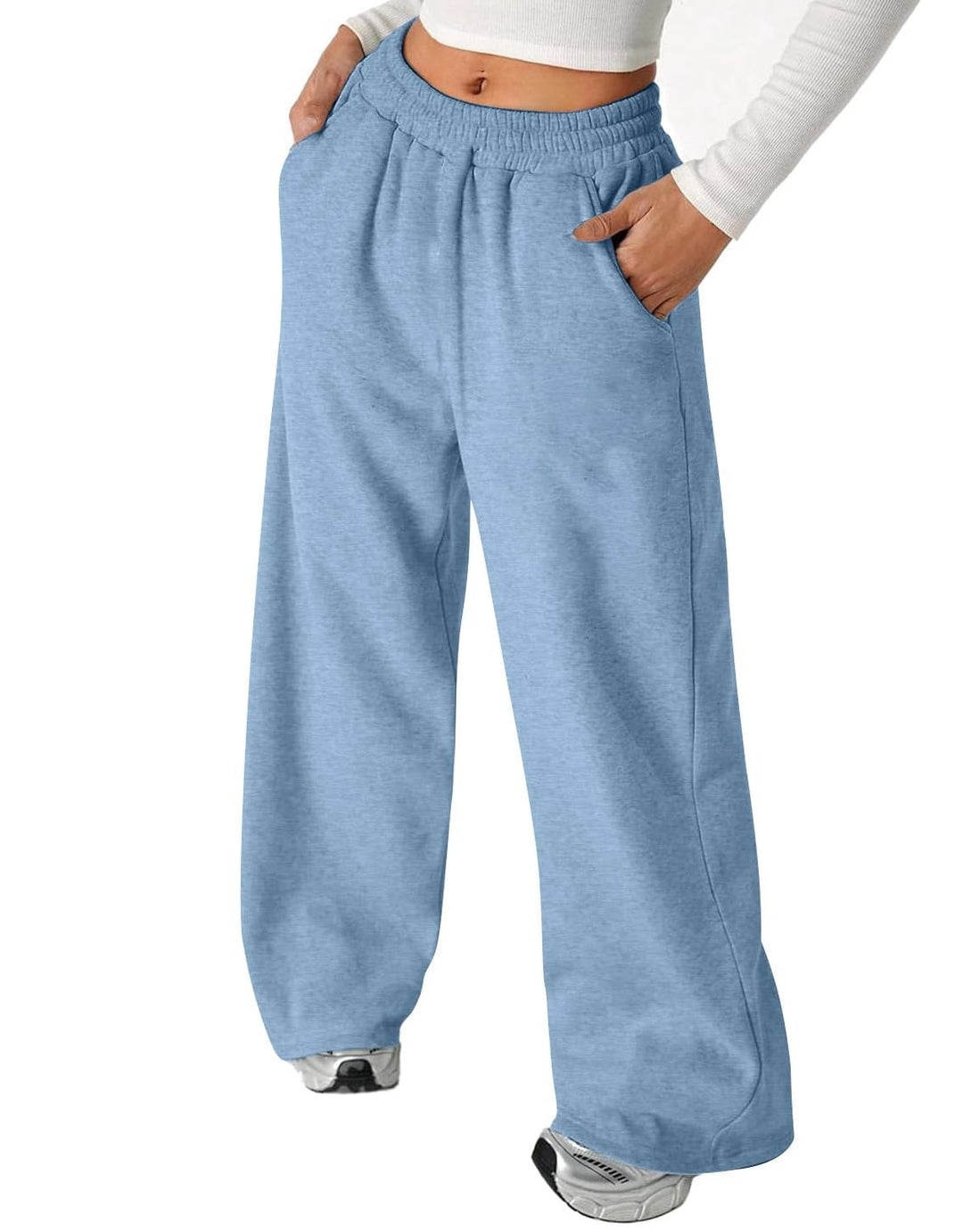 Pantalon décontracté pour femmes avec taille élastique et coupe ample Chic & Stil