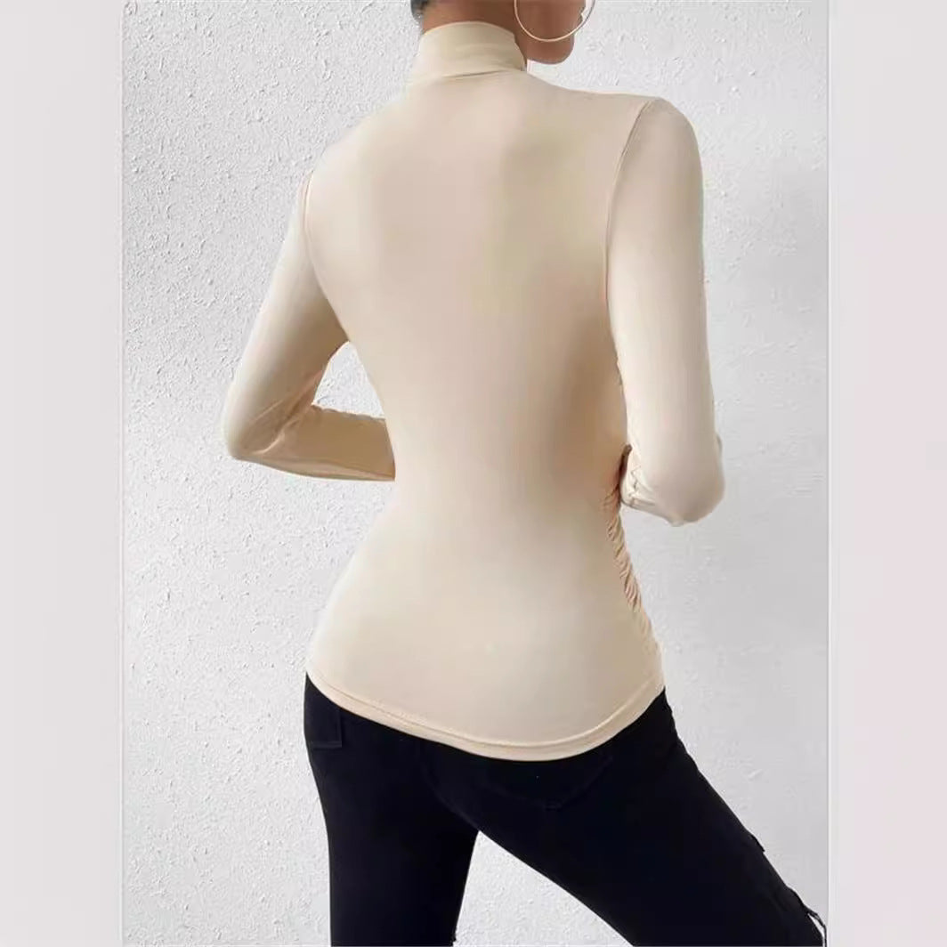 Long sleeve blouse for women with a refined wrap design Lune London