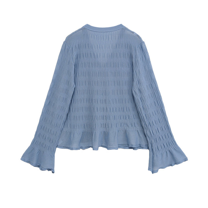 Women cardigan with wide sleeves and button details Lune London