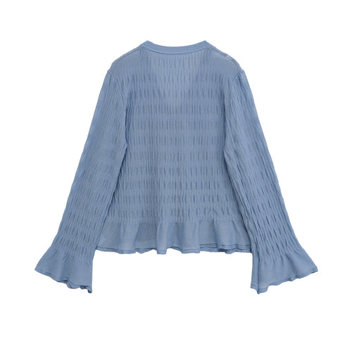 Women cardigan with wide sleeves and button details Lune London