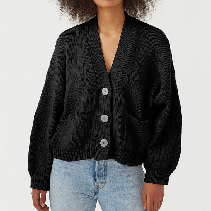 Ladies' knit jacket with practical pockets Lune London