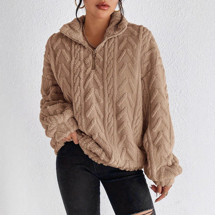 Oversized knitted polar fleece sweater Lune London