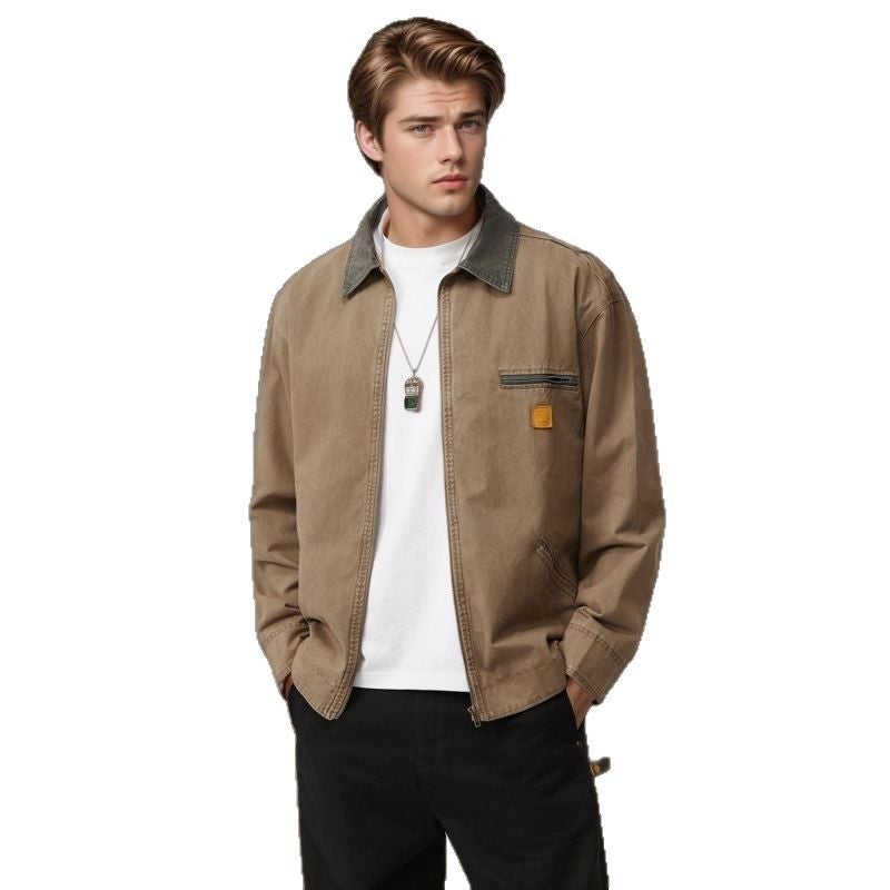 Casual cotton jacket for men with practical pockets and structured collar Lune London