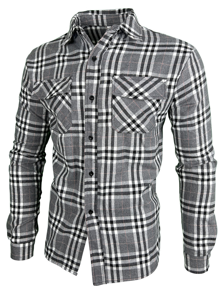 Plaid flannel shirt for men Lune London