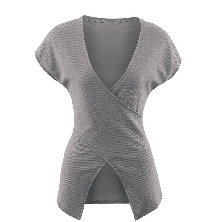 Lune London trendy V-neck top for women to tie