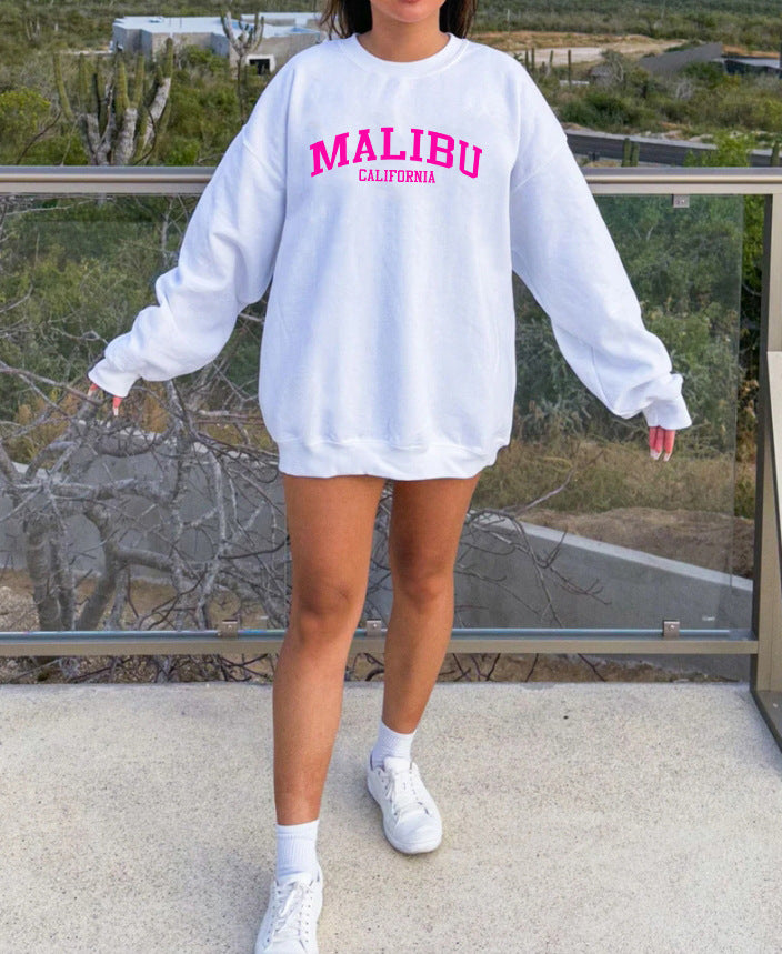 Sweatshirt femme avec logo californien décontracté et matériau doux Chic & Stil