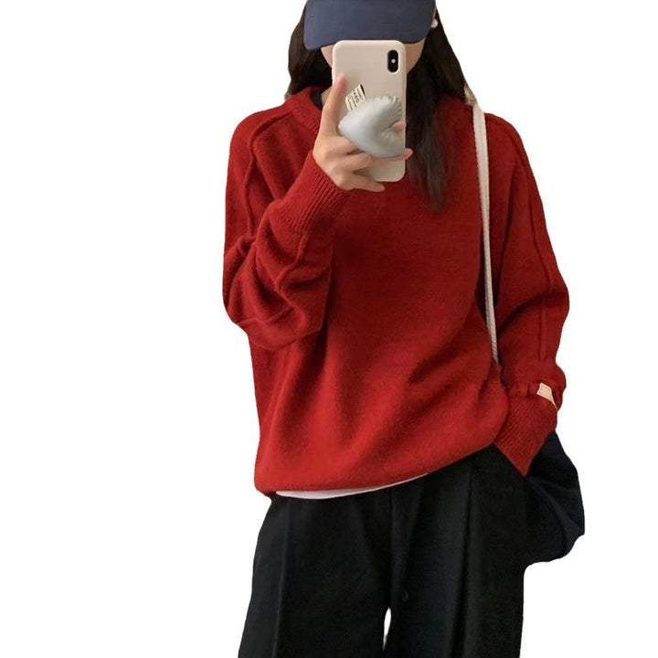 Ladies large knit sweater with loose fit and soft texture Lune London