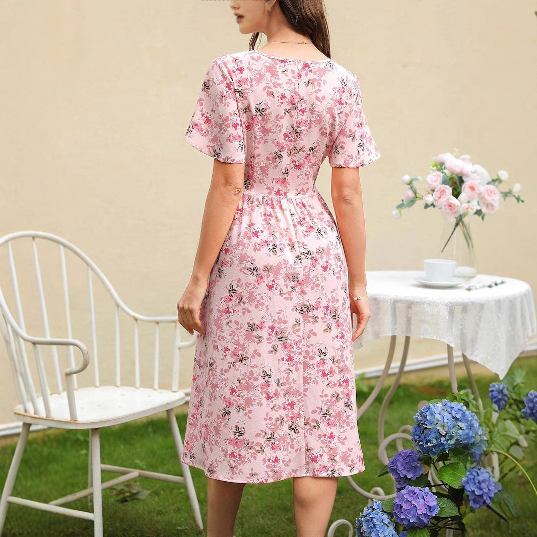 Women flowers wrap dress Lune London