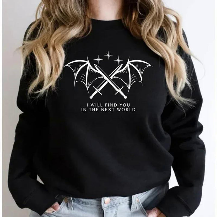 Sweatshirt pour femmes avec design graphique artistique et lettrage inspirant Chic & Stil