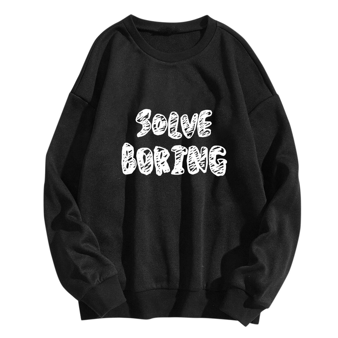 Women's casual sweatshirt with creative lettering Chic & Stil