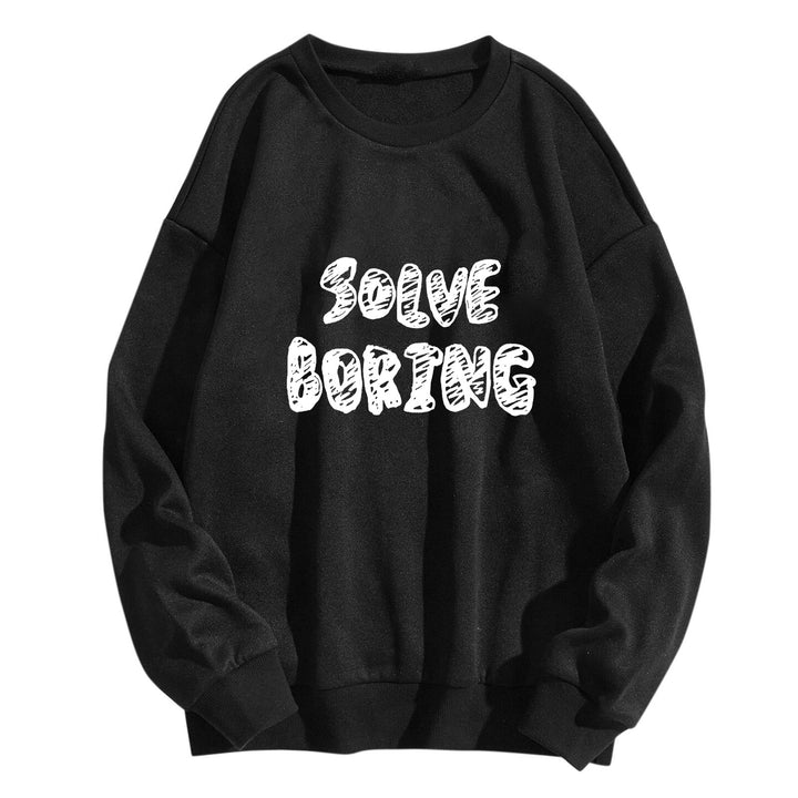 Women's casual sweatshirt with creative lettering Chic & Stil