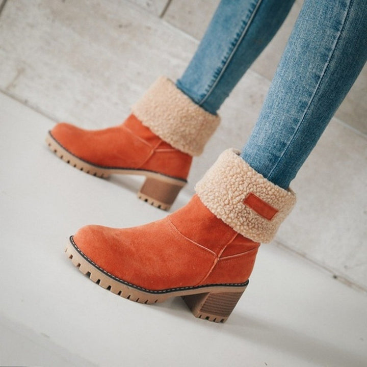 Ladies Comfortable Ankle Boots with Warm Lining Lune London