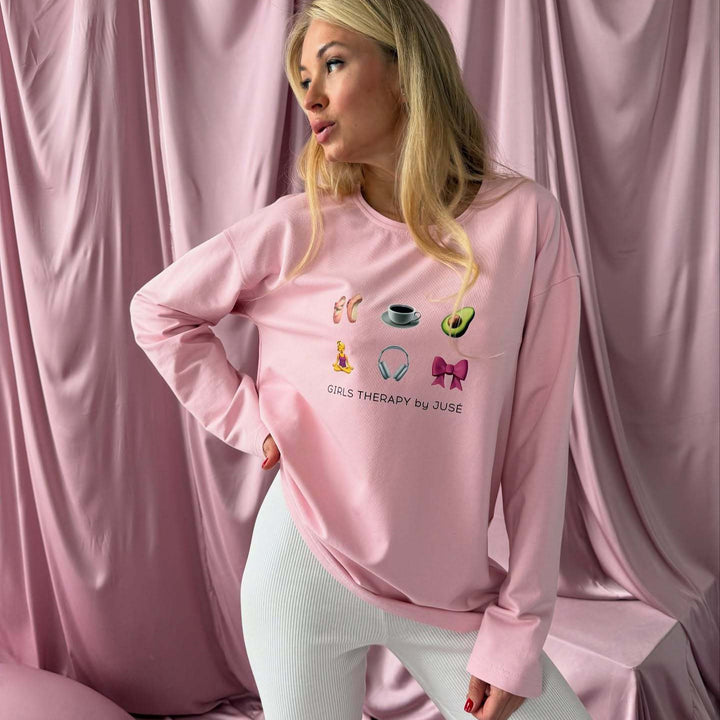 Casual sweatshirt for women with creative pattern Lune London