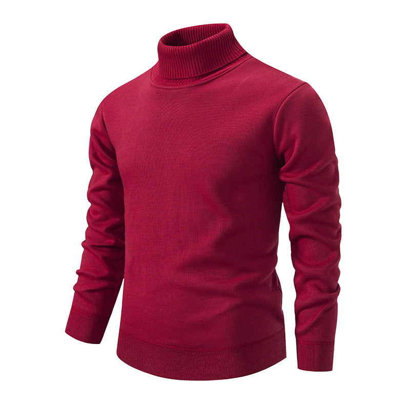 Men's soft knit turtleneck sweater with structured design Lune London