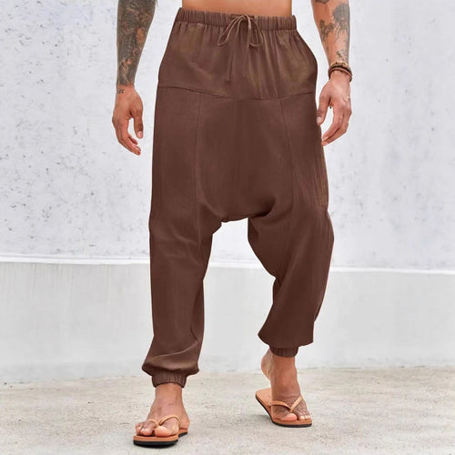 Casual pants for men with elastic waistband and side pockets Lune London