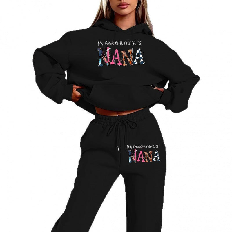 Women's tracksuit with creative lettering and comfortable fit Lune London