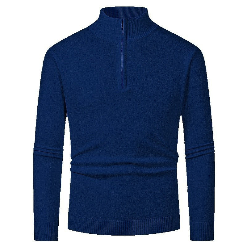 Elegant pullover for men with a turtleneck and full zipper Lune London