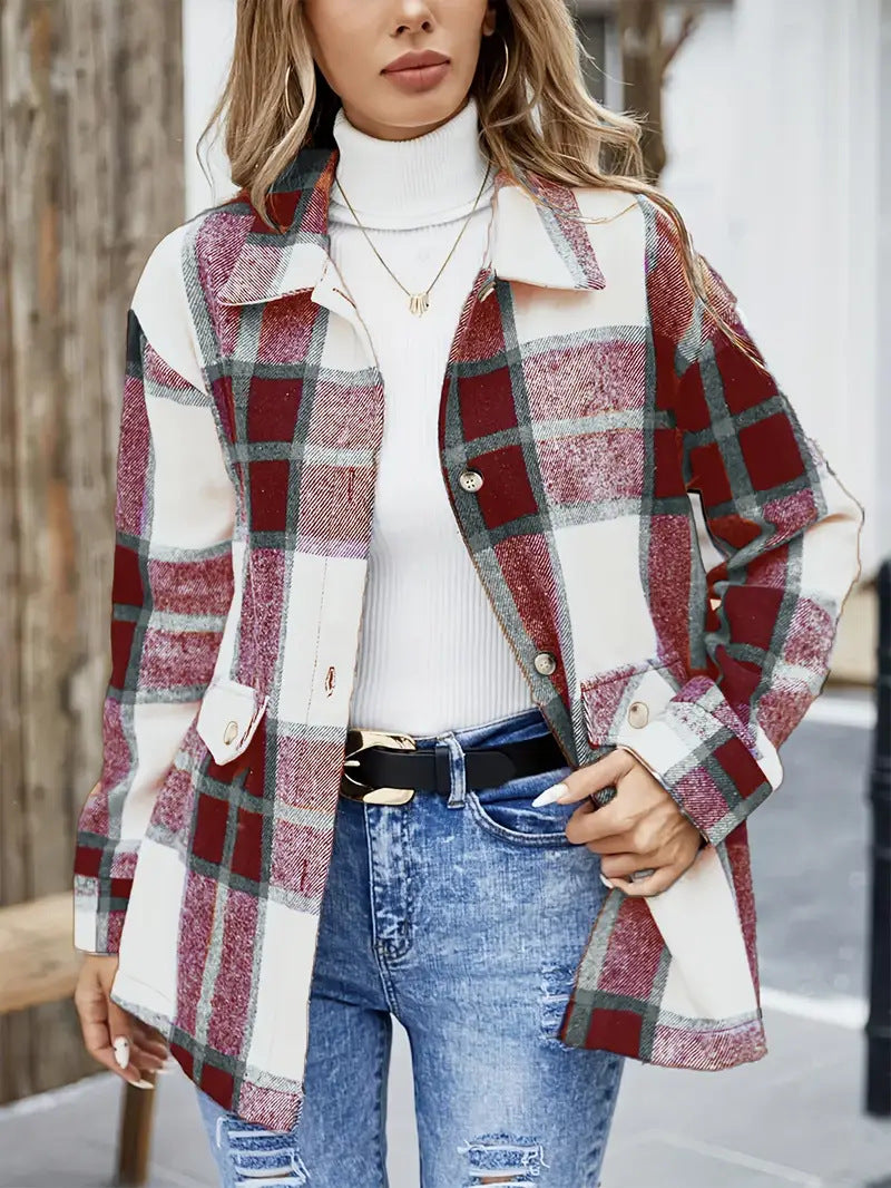 Lune London women's plaid overshirt