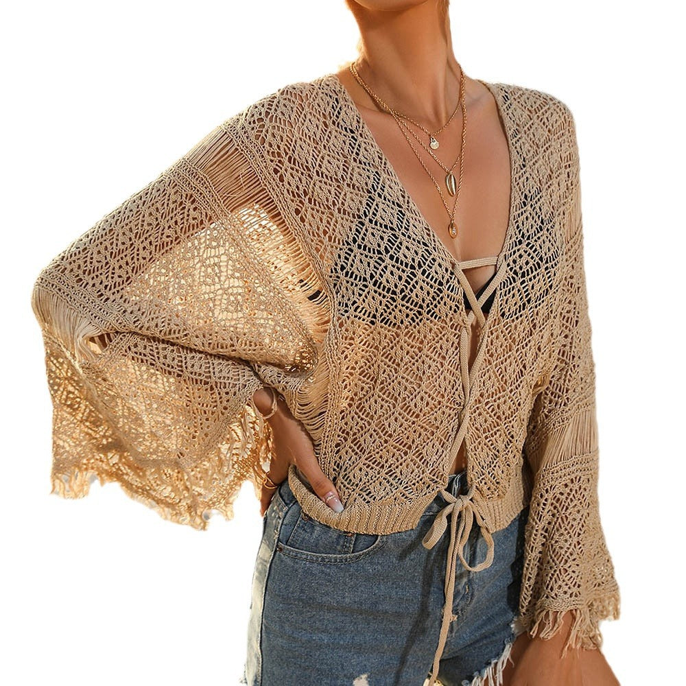 Ladies Crochet Lace Cover-Up Tunic Lune London