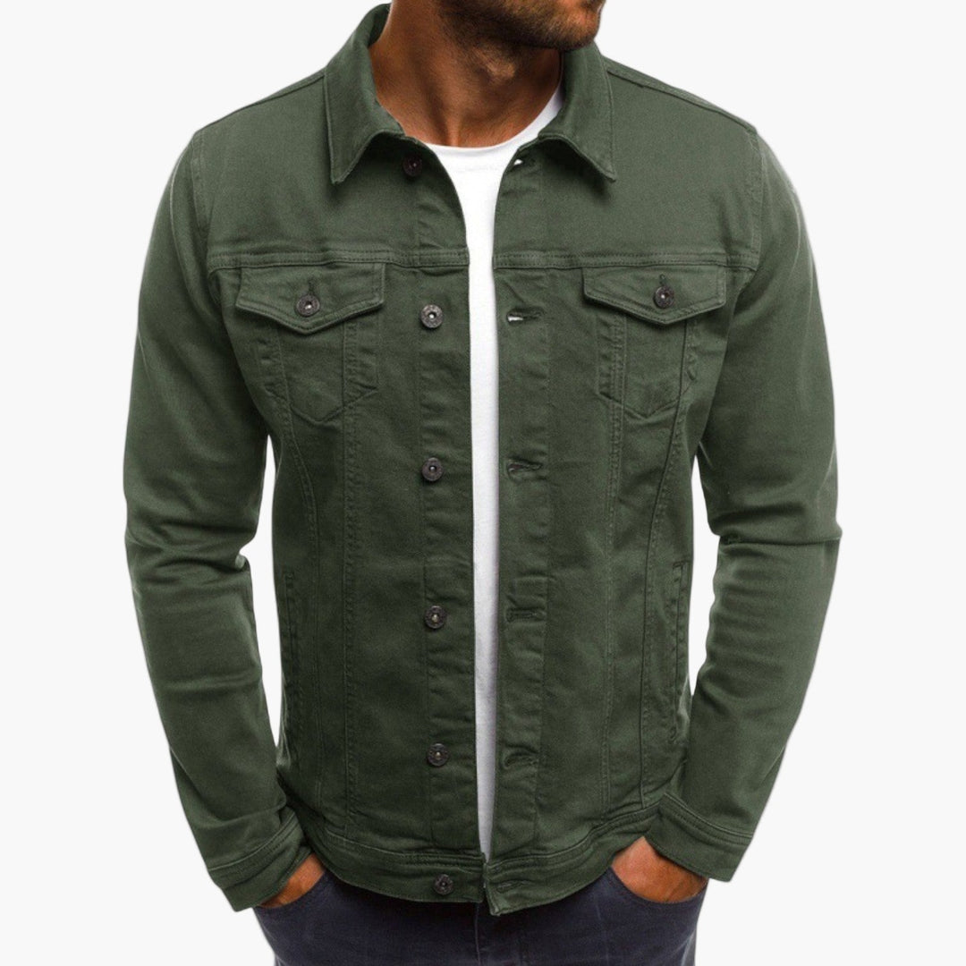 Chic und Stil | Slim Fit Denim Jacket - Classic casual look for everyday and work