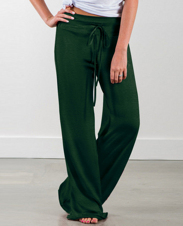 Loose leisure trousers for women with elastic waistband and adjustable drawstring Lune London