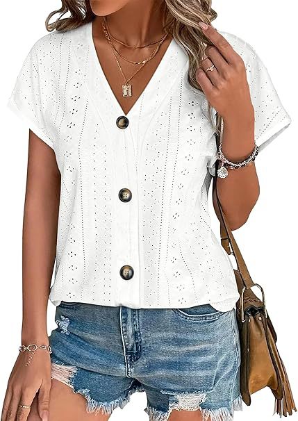 Sewn blouse for women with button placket Lune London
