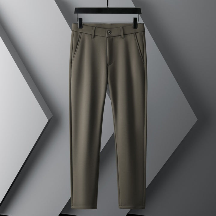 Modern chinos for men with elastic waistband and side pockets Lune London