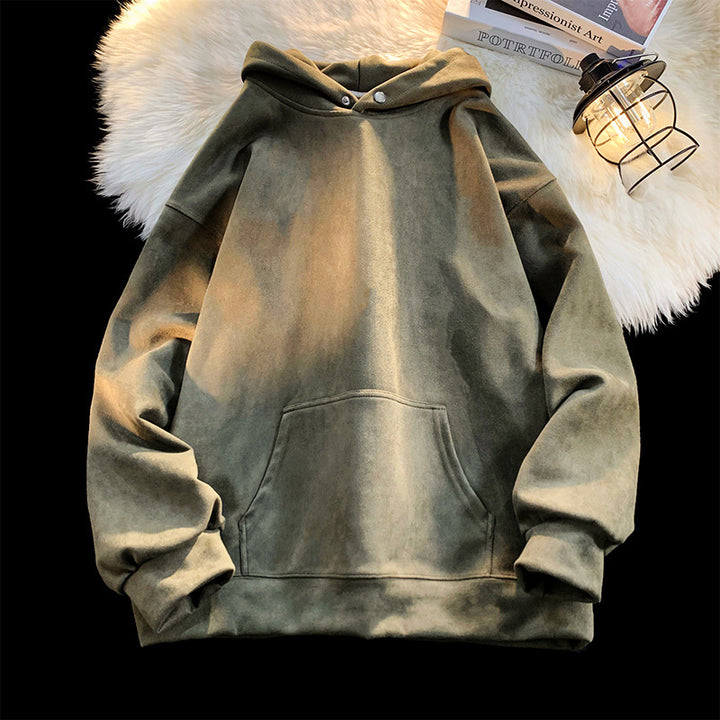 Comfortable hoodie for women with a modern velvet look Lune London