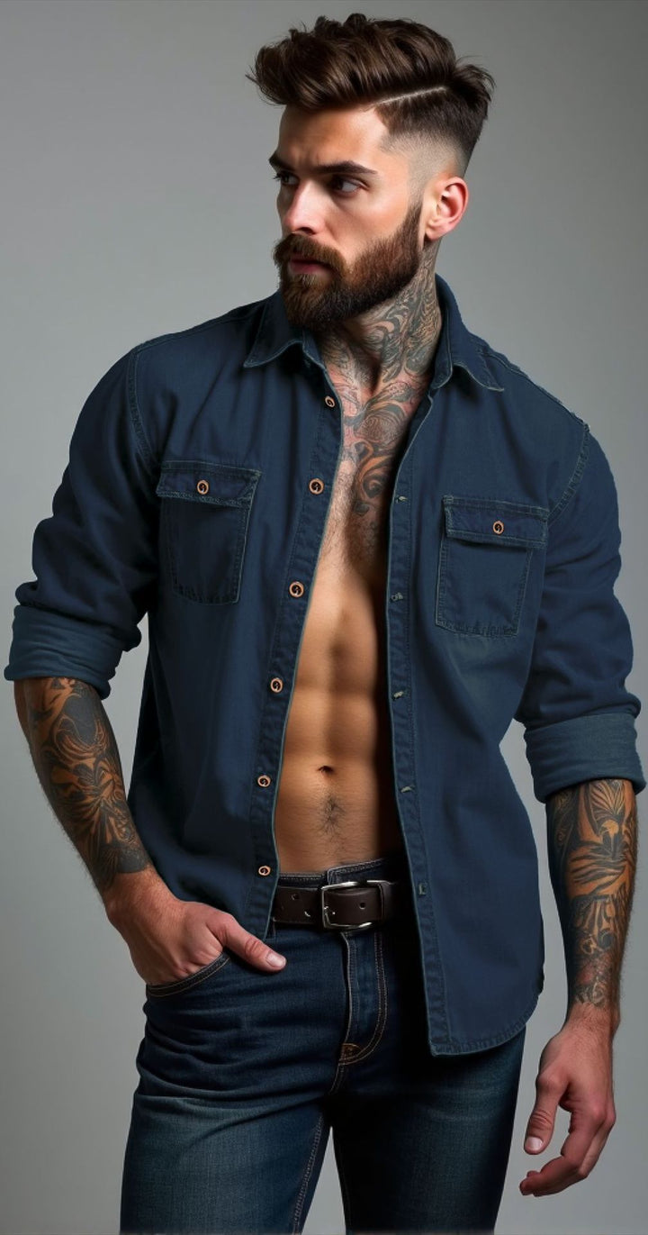 Lune London Casual Cotton Shirt for Men