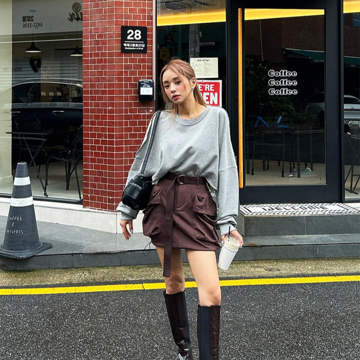 Pull surdimensionné décontracté pour femmes avec des manches volumineuses Chic & Stil