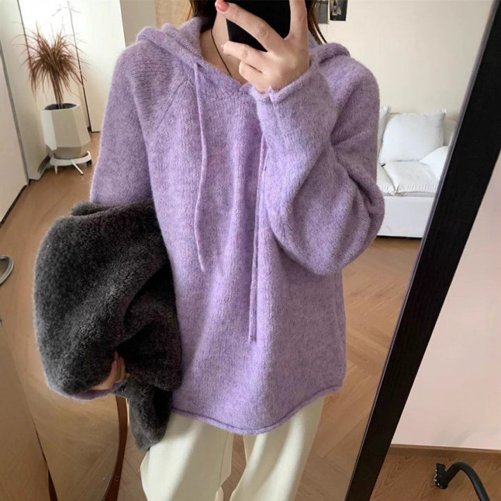 Hoodie confortable pour femmes en matériau en polaire douce avec poche kangourou Chic & Stil