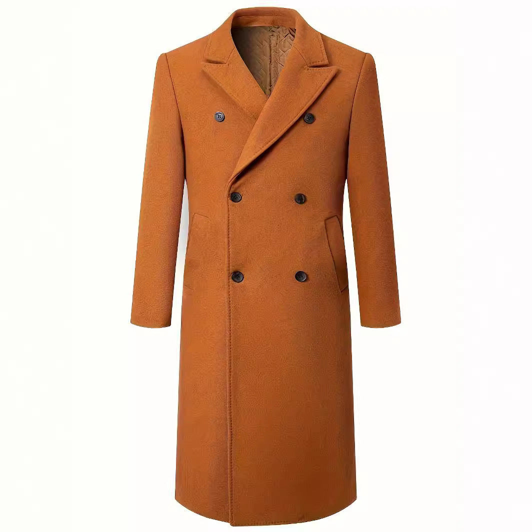 Double-breasted coat for men with elegant cut and practical pockets Lune London