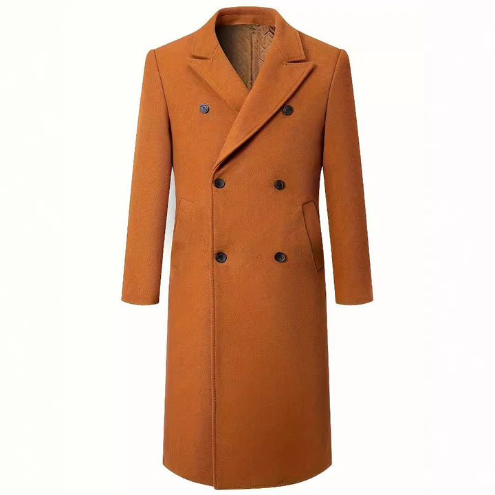 Double-breasted coat for men with elegant cut and practical pockets Lune London