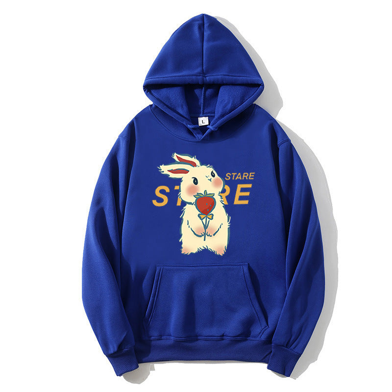 Women's hoodie with playful rabbit motif and inspirational slogan Chic & Stil