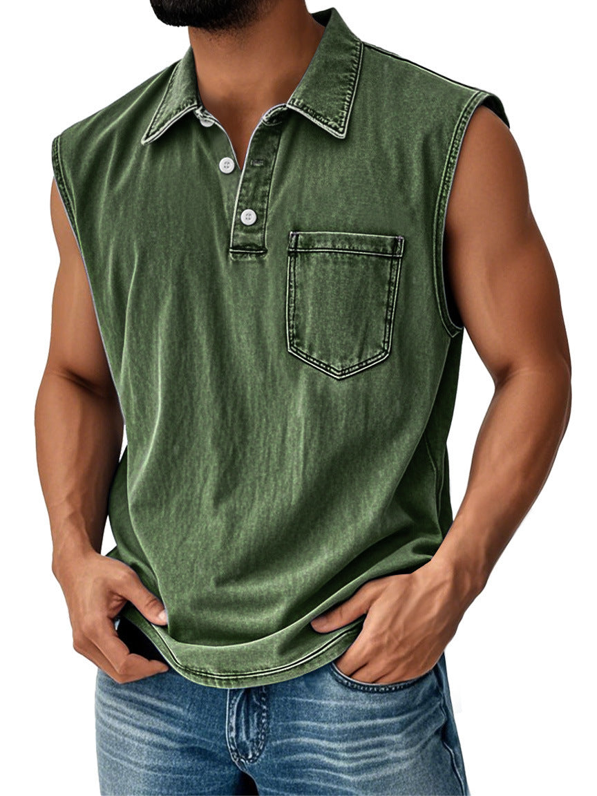 Men sleeveless polo Lune London
