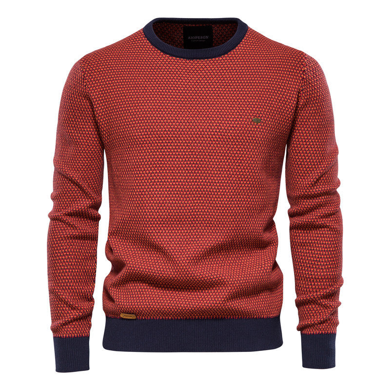 Men's Knit Pullover In A Modern Honeycomb Pattern with A Pleasant Wearing Feeling Lune London