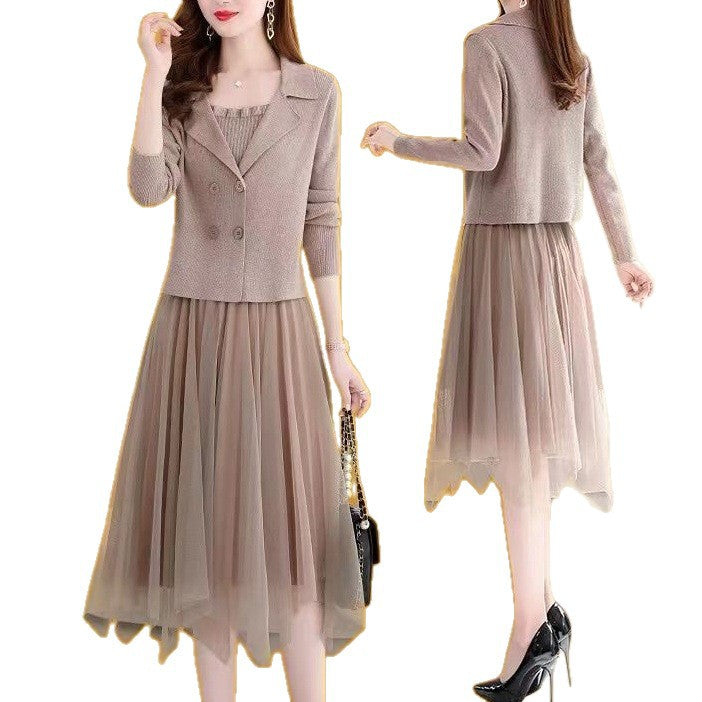 Ladies Elegant tulle dress with matching blazer Lune London