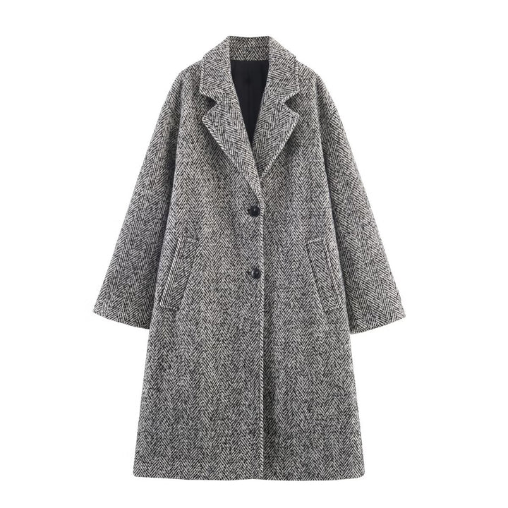 Manteau en laine oversize classique pour femmes Chic & Stil