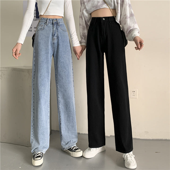 Jean large pour femmes à taille haute Chic & Stil